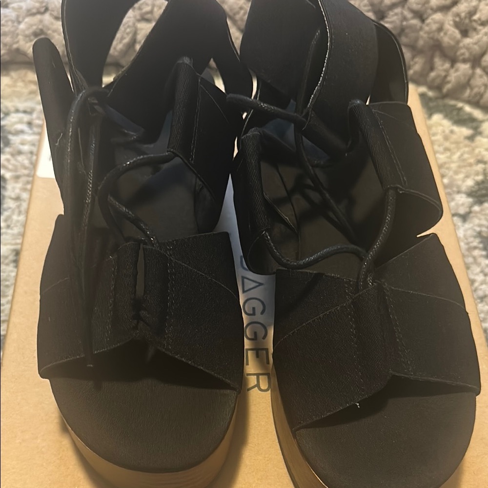 Black Strappy Sandals